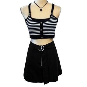 Haute Rogue NWT Black Mini Skirt Women M